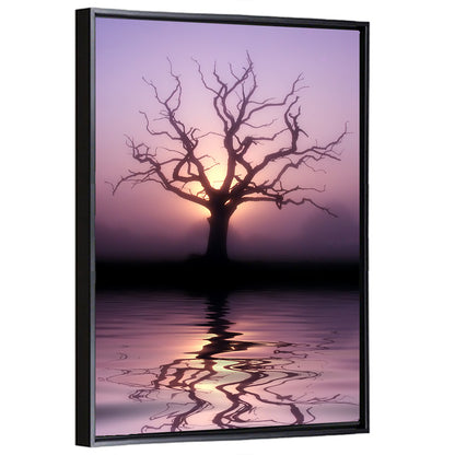 Bare Tree at Dawn Wall Art