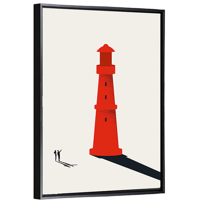 Red Lighthouse Vision Wall Art