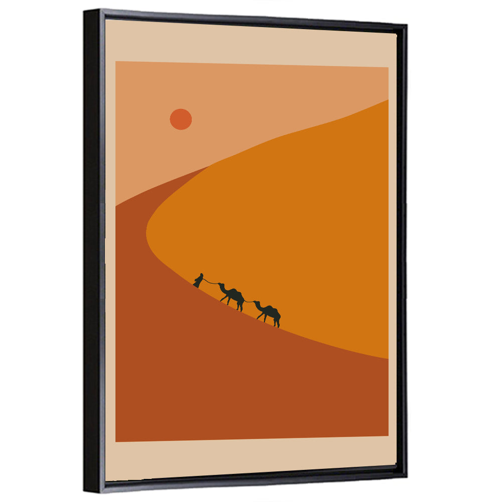 Minimal Desert Caravan Wall Art