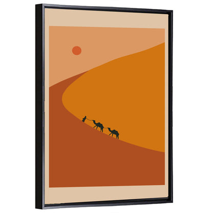 Minimal Desert Caravan Wall Art