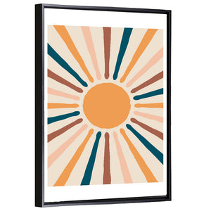 Boho Sun Abstract II Wall Art