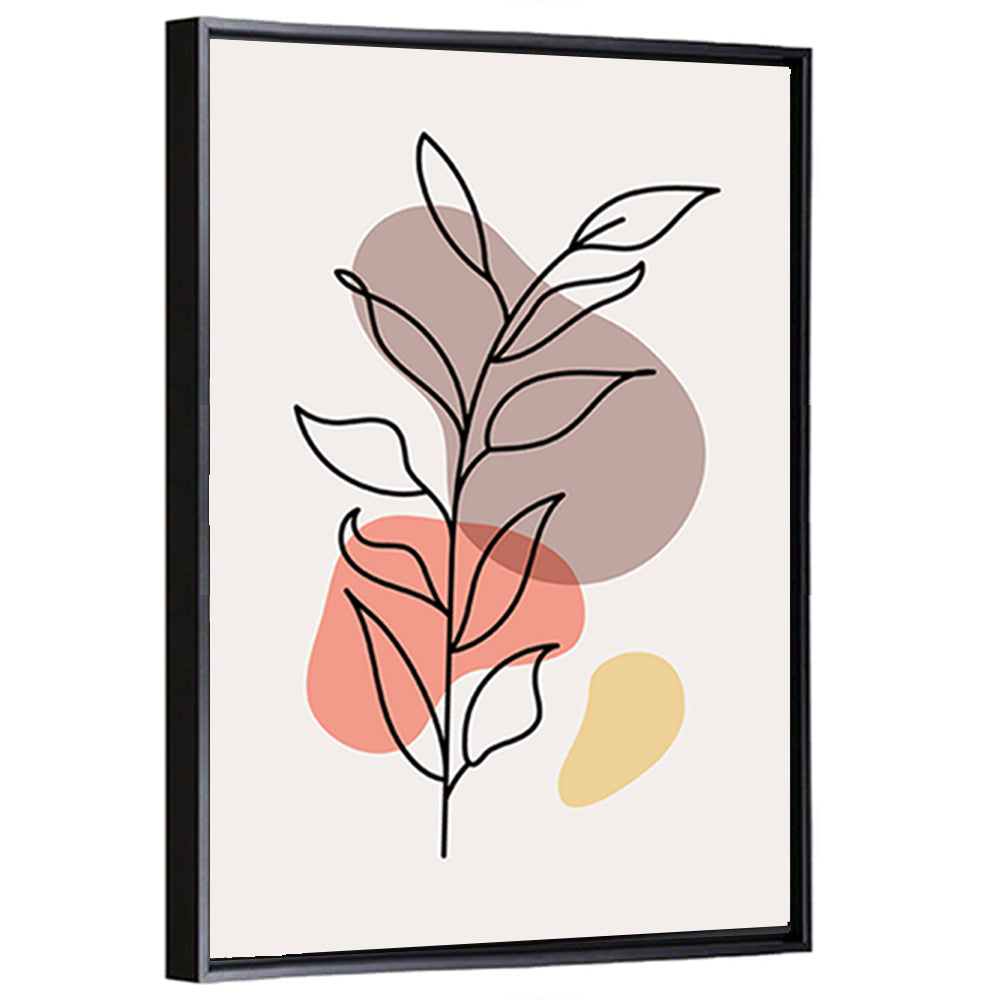 Minimalist Floral Line Drawing Wall Art