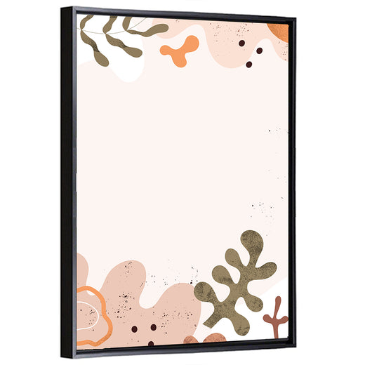 Layered Botanical Frame Composition Wall Art