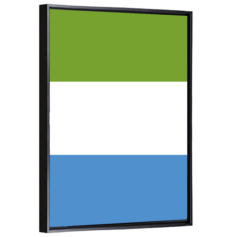 Sierra Leone Tricolor Flag Wall Art
