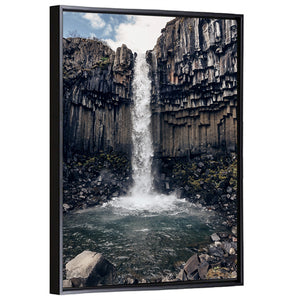 Svartifoss Black Waterfall Wall Art