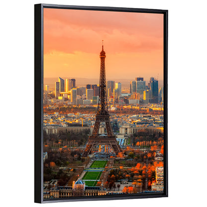 Eiffel Tower at Golden Twilight Wall Art