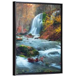 Silver Stream Waterfall In Crimea Wall Art