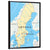 Sweden Political Map Wall Art