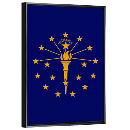 Indiana State Flag Graphic Wall Art