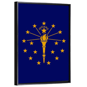 Flag Of Indiana Wall Art