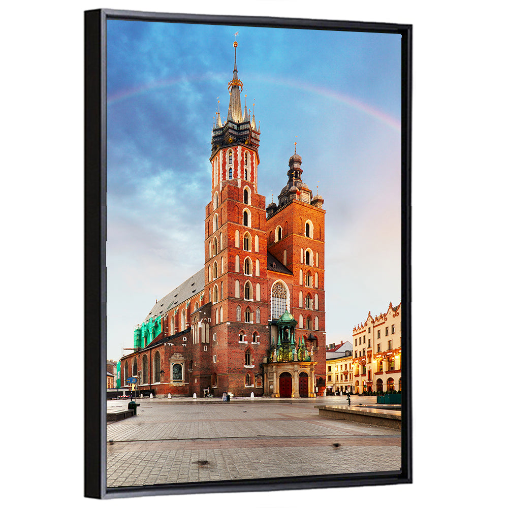St. Mary's Basilica at Dusk, Krakow Wall Art