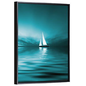 Sailing Boat Sunset Wall Art