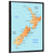 New Zealand Map Wall Art