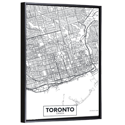 Toronto City Map Wall Art