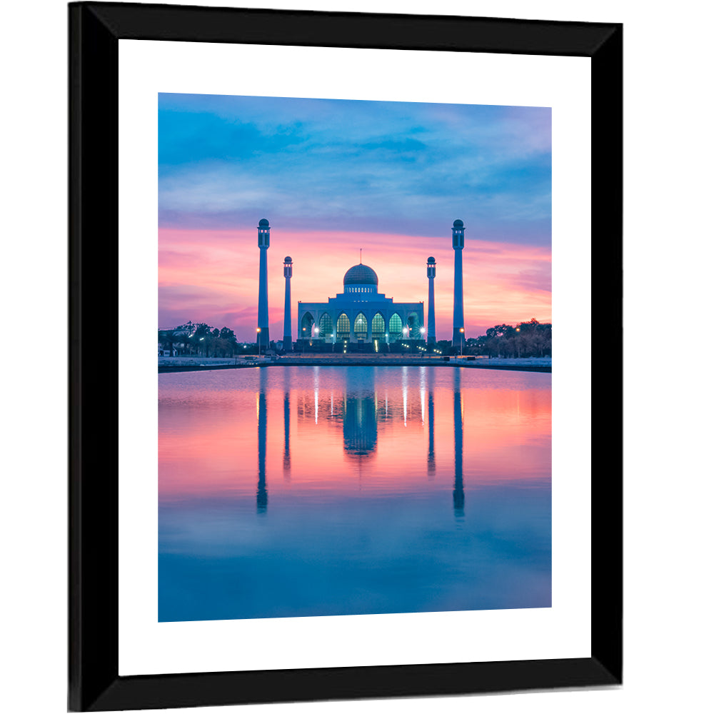 Central Mosque of Songkhla at Sunset Wall Art