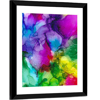 Vibrant Alcohol Ink Swirl Wall Art