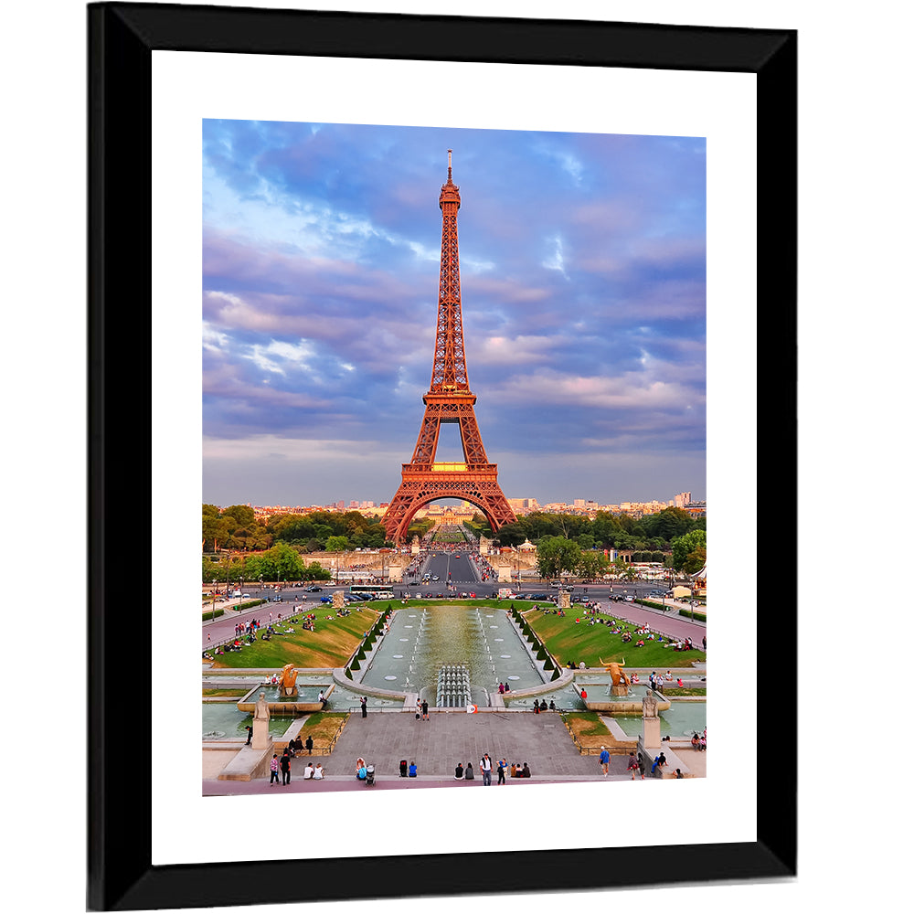 Eiffel Tower at Golden Hour Wall Art