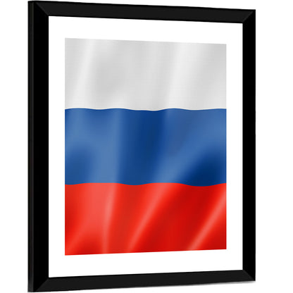 Russian Tricolor Flag Wall Art