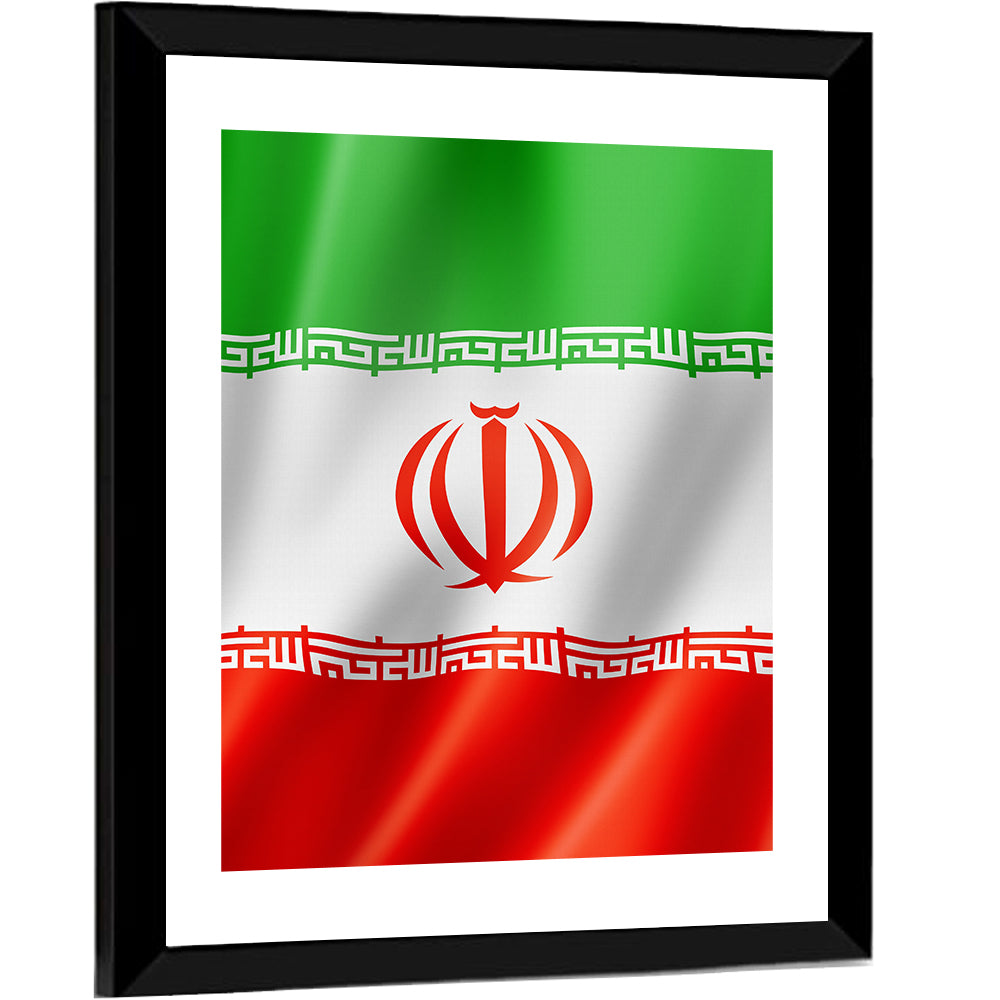 Iran National Flag Wall Art