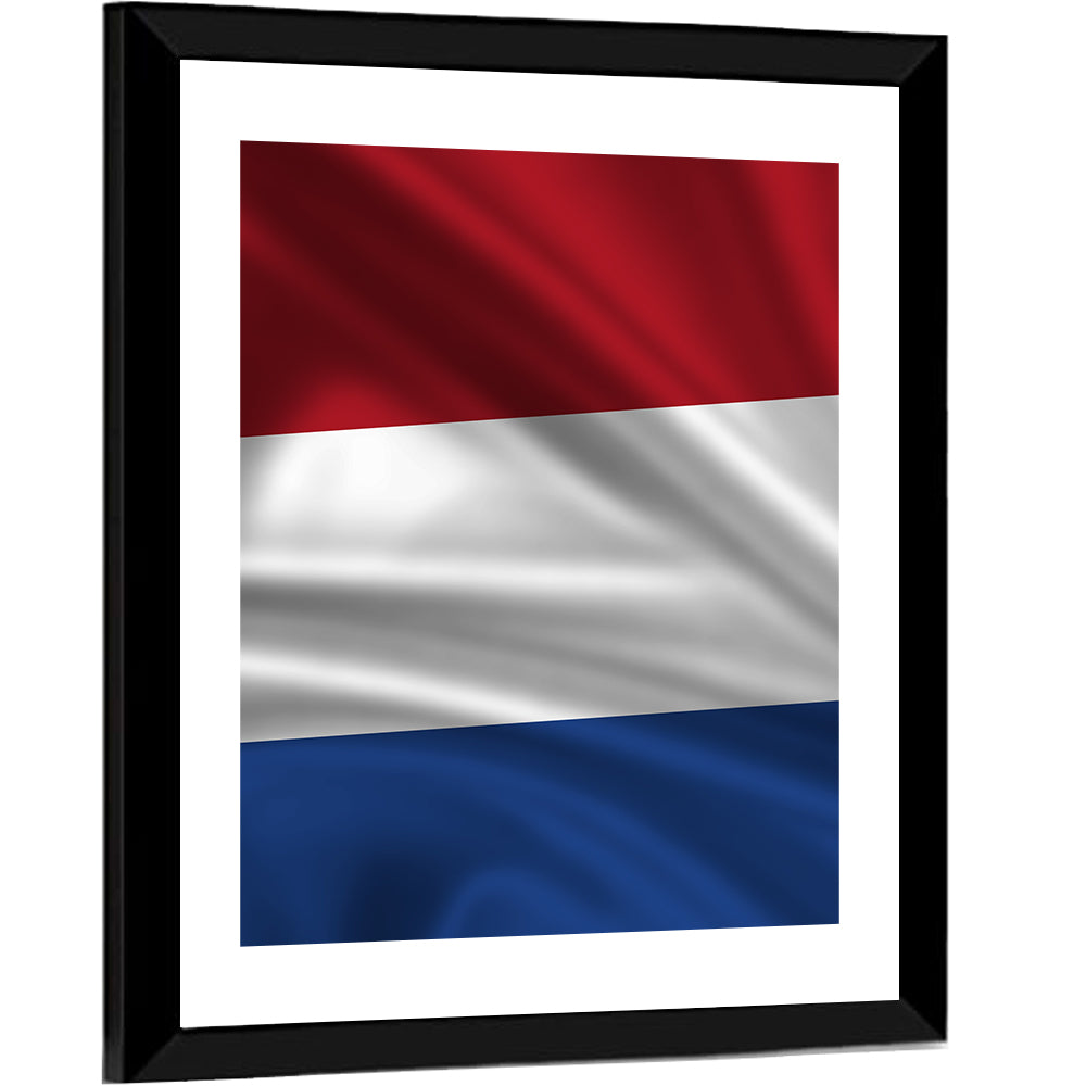 Dutch Tricolor Flag Wall Art