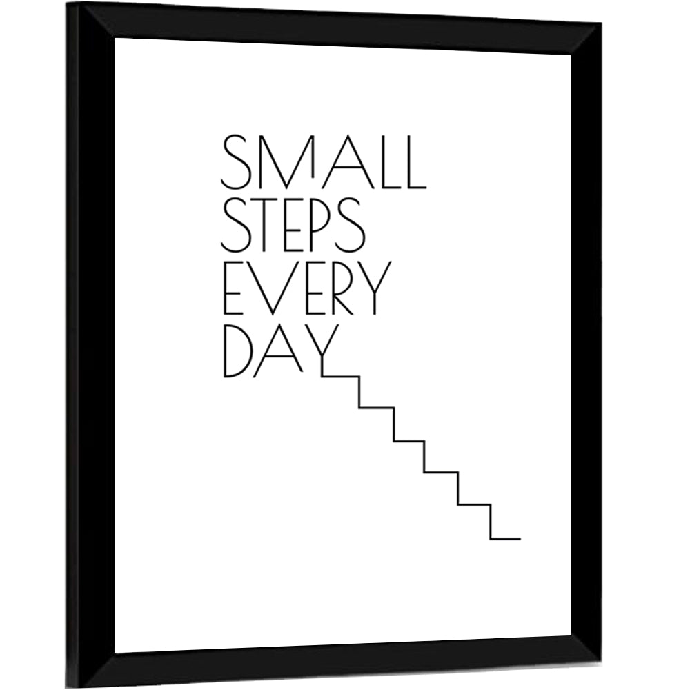 Small Steps Every Day Quote Wall Art