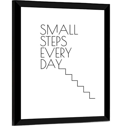 Small Steps Every Day Quote Wall Art