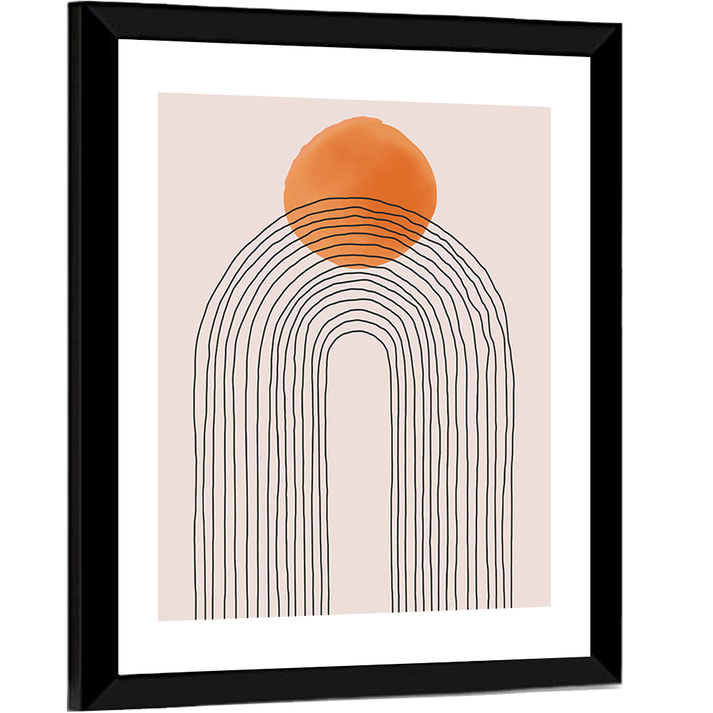 Layered Arch Sun Abstract Wall Art