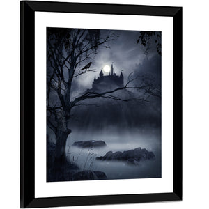 Castle Shadow On A Swamp Wall Art