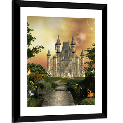 Castle in an Enchanted Garden Wall Art