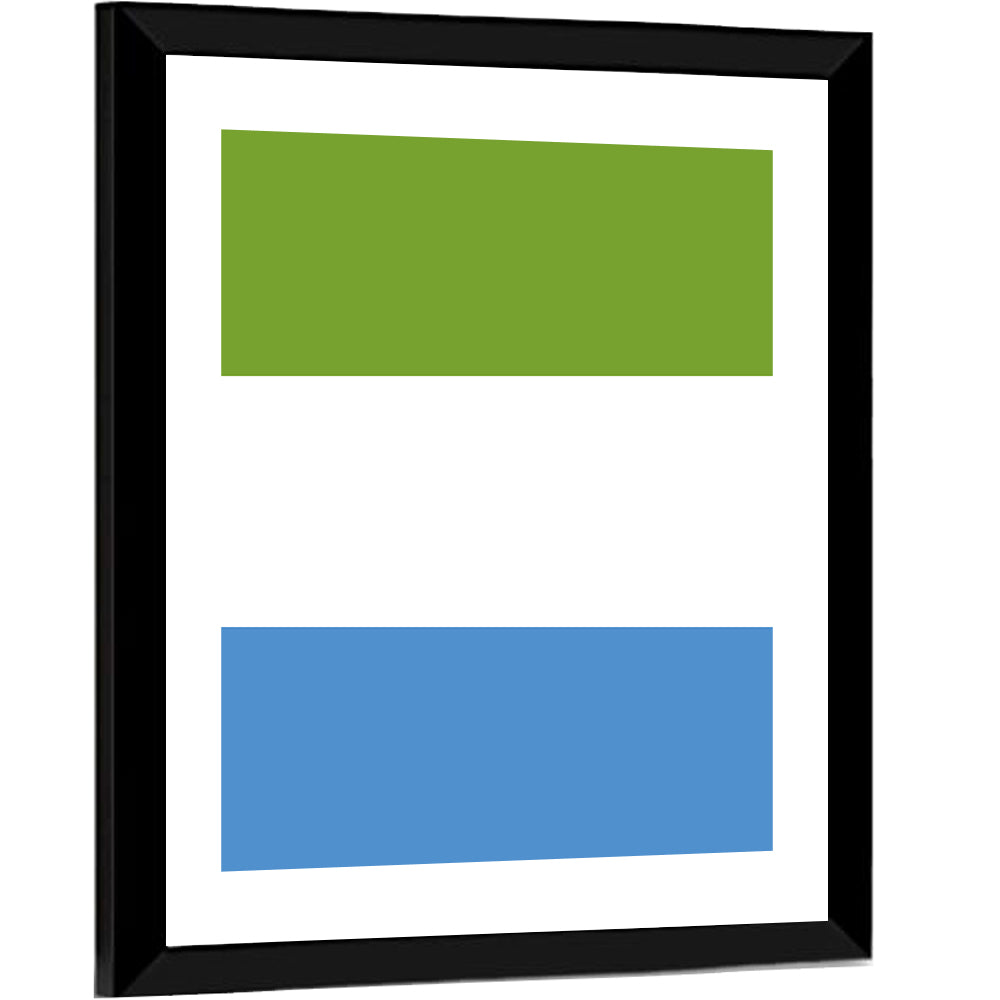 Sierra Leone Tricolor Flag Wall Art