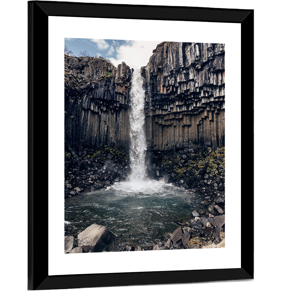 Svartifoss Basalt Waterfall Wall Art
