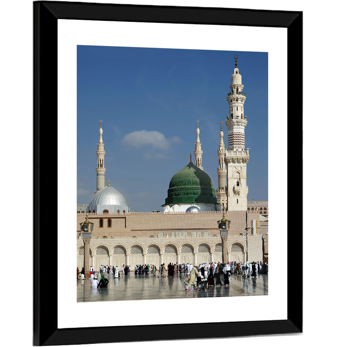 Al-masjid An-nabawi, Medina Wall Art as a framed print