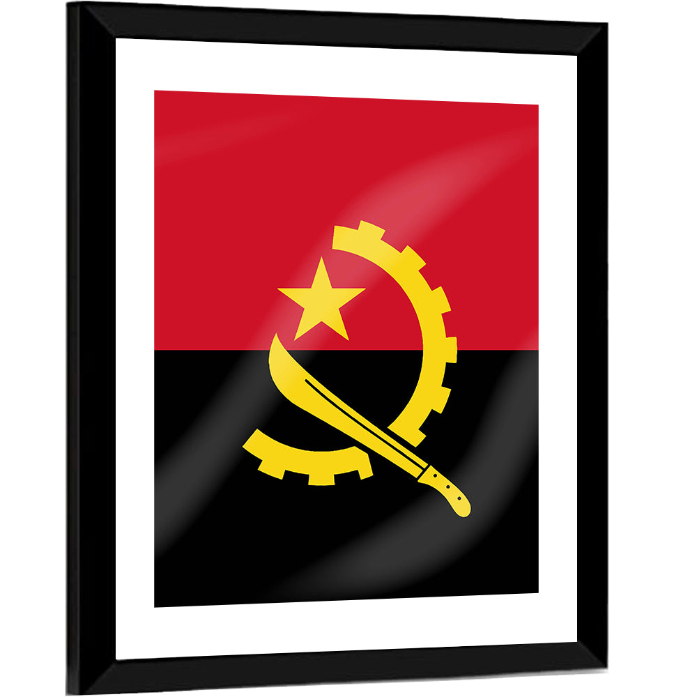 Flag of Angola Wall Art