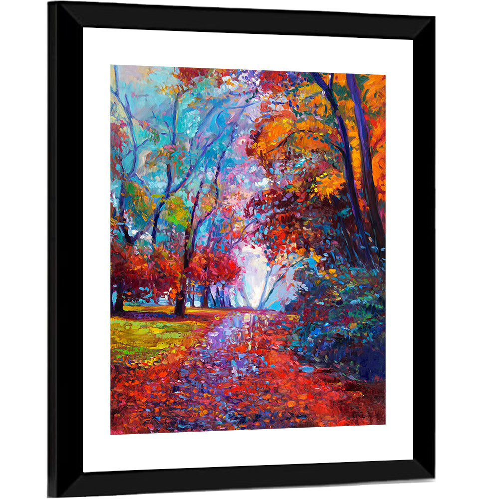 Autumn Forest Path Wall Art