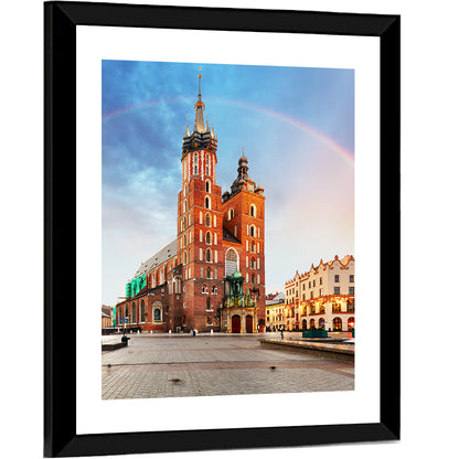 St. Mary's Basilica at Dusk, Krakow Wall Art