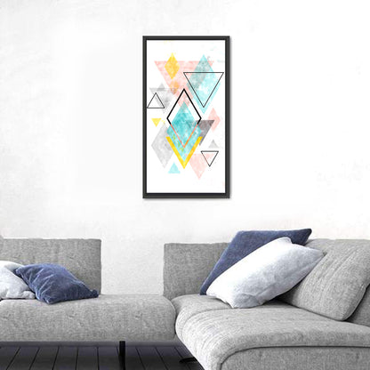 Scandinavian Diamond Geometry Wall Art