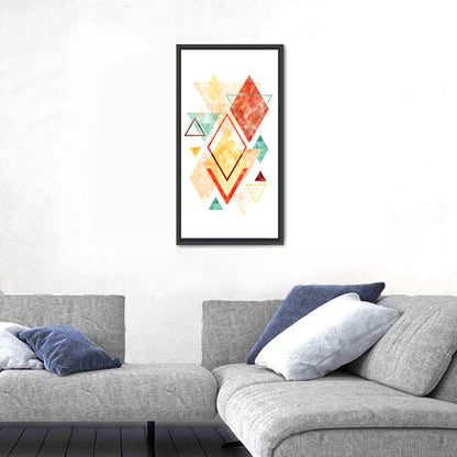 Scandinavian Geometric Diamond Wall Art