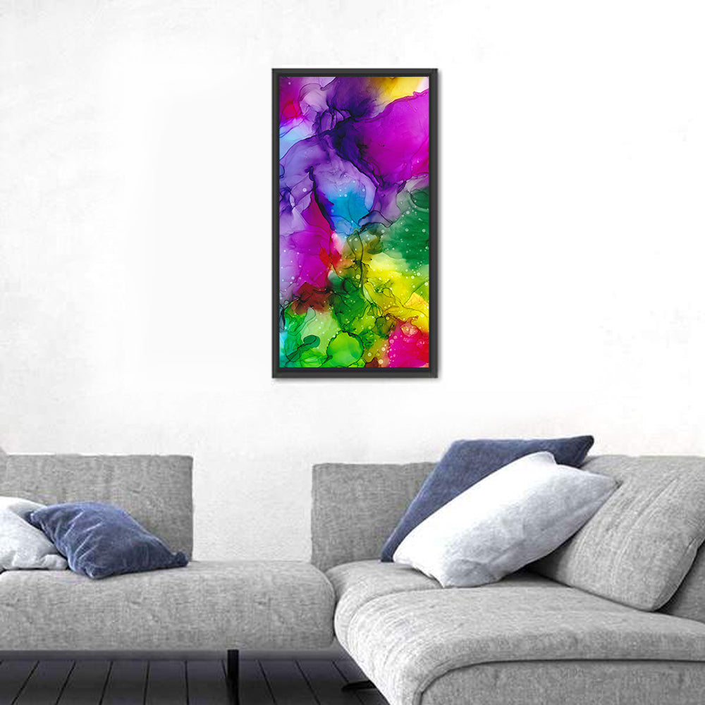 Vibrant Alcohol Ink Swirl Wall Art