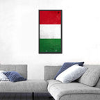 Vintage Hungarian Flag Wall Art