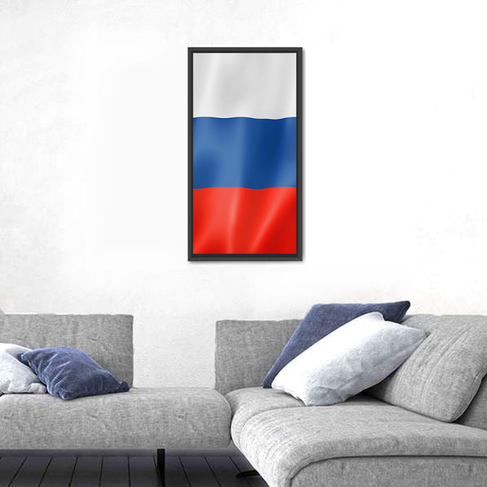 Russian Tricolor Flag Wall Art