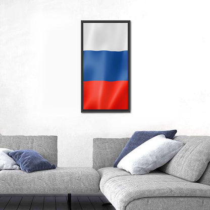 Russian Tricolor Flag Wall Art