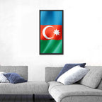 Azerbaijan Flag Wall Art