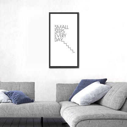 Small Steps Every Day Quote Wall Art