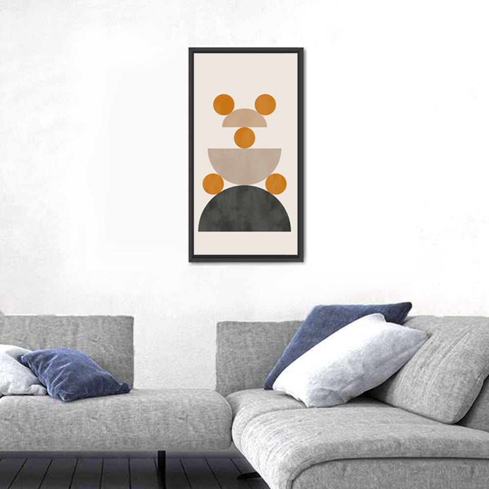 Stacked Geometric Shapes Wall Art