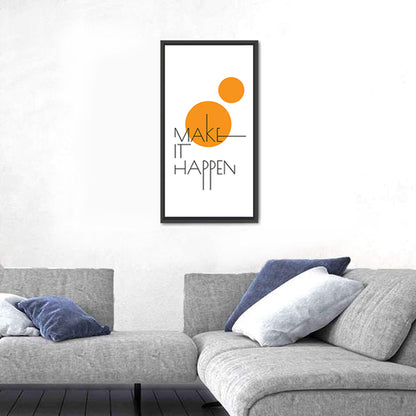 Make It Happen Quote Wall Art