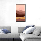 Layered Desert Mountains at Dusk Wall Art