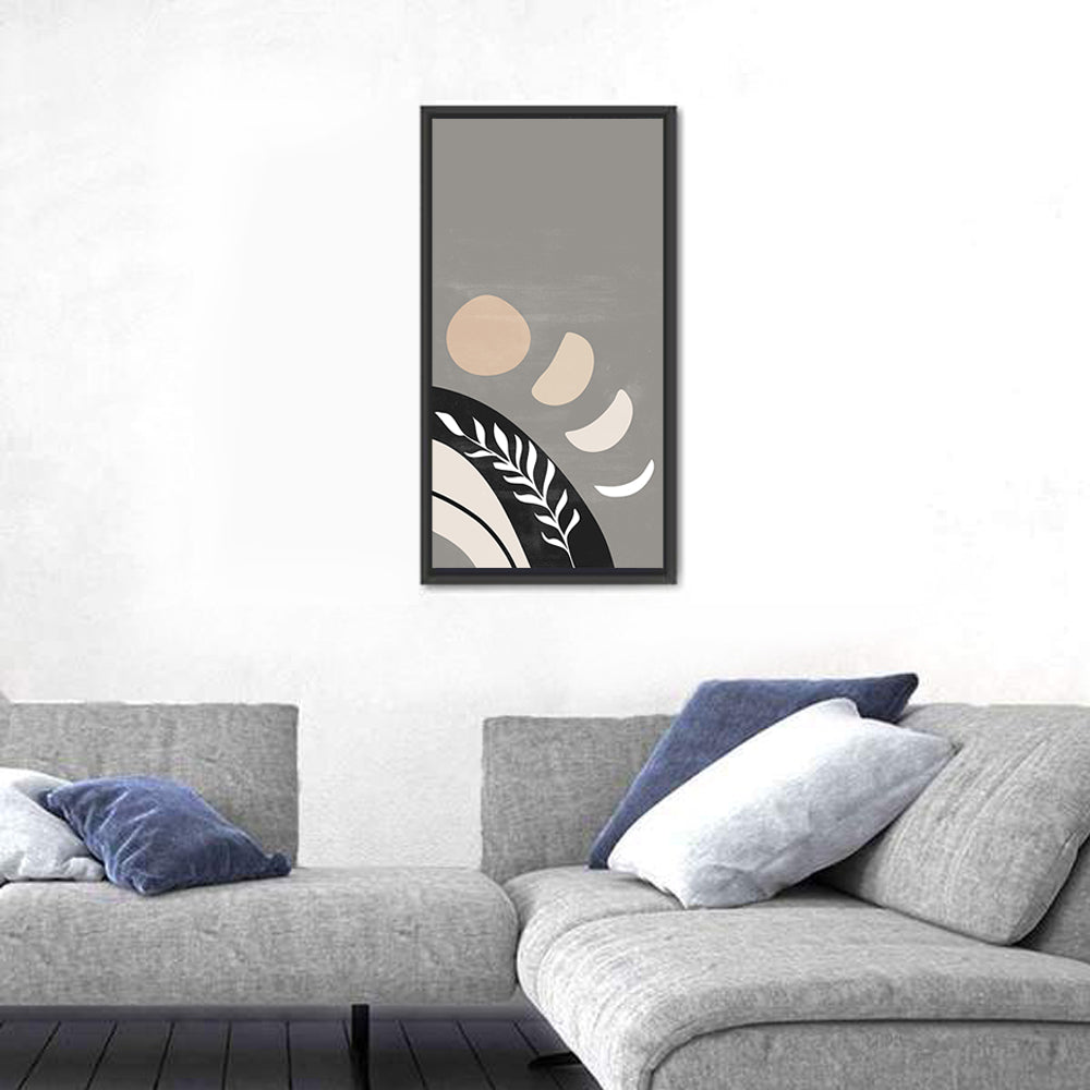 Crescent Moon Botanical Composition Wall Art
