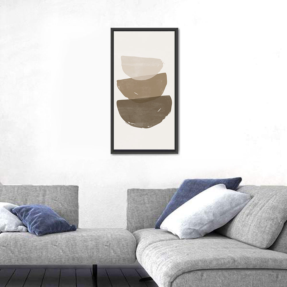 Sun and Moon Stacked Shapes Wall Art