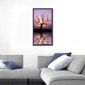 Tree At Dawn Wall Art