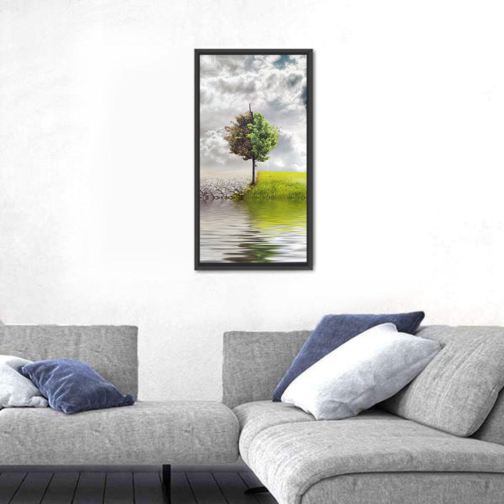 Tree Between Life and Decay Wall Art